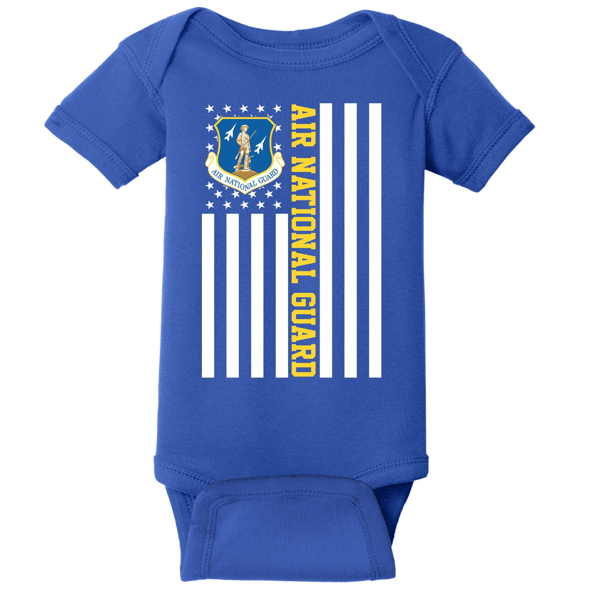 Air National Guard American Flag Gift Baby Bodysuit