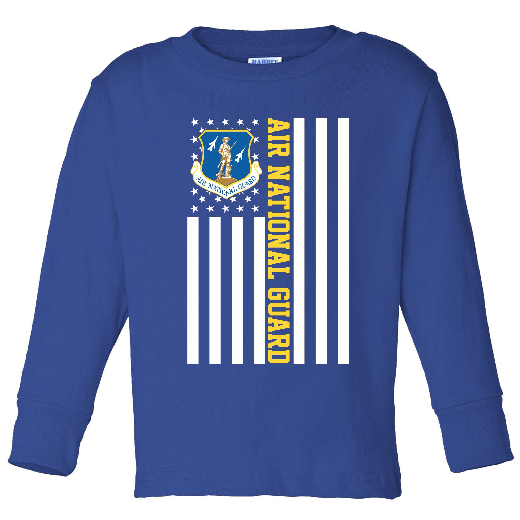 Air National Guard American Flag Gift Toddler Long Sleeve Shirt