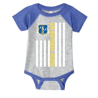 Air National Guard American Flag Gift Infant Baby Jersey Bodysuit
