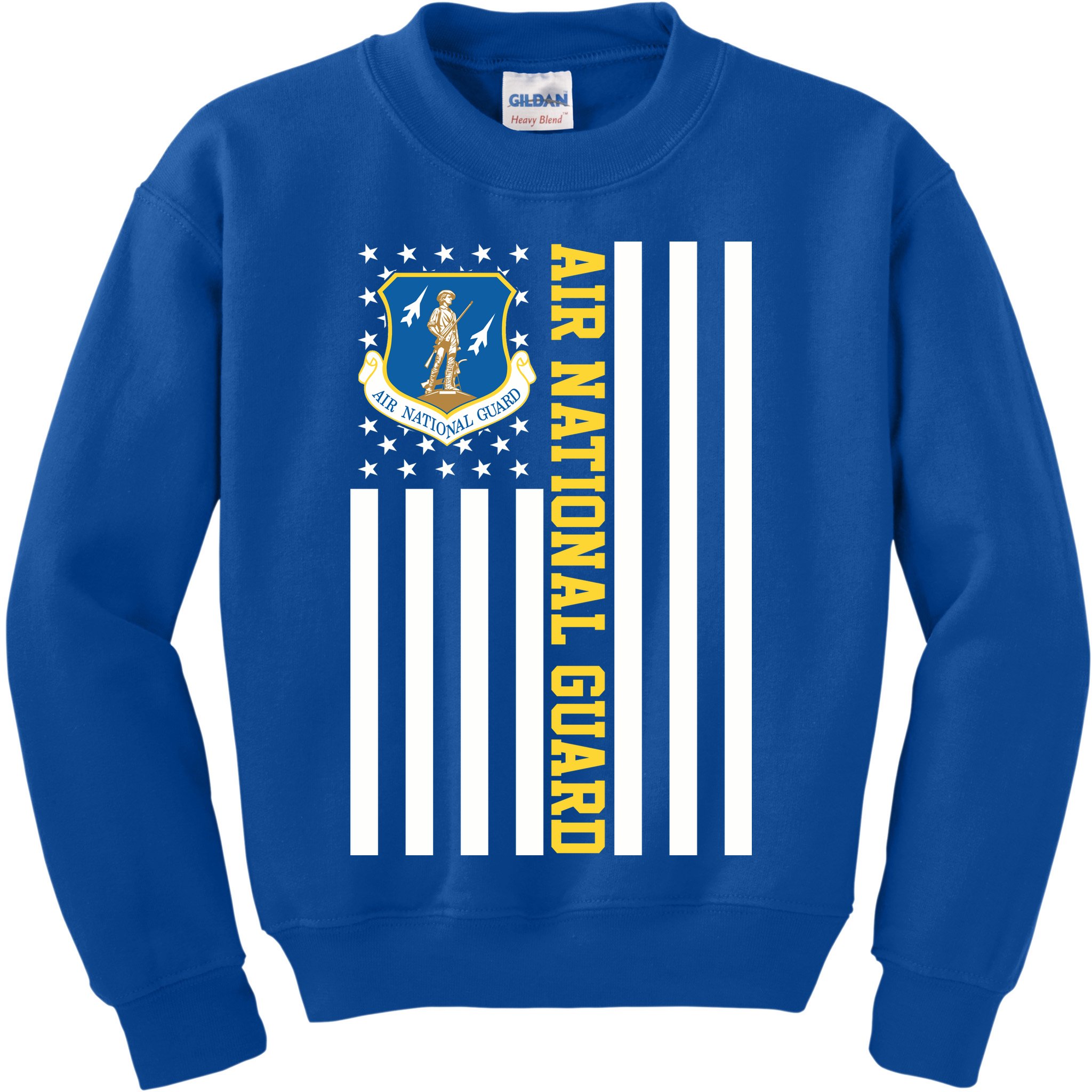 Air National Guard American Flag Gift Kids Sweatshirt