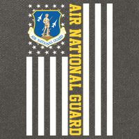 Air National Guard American Flag Gift Cotton Canvas Backpack