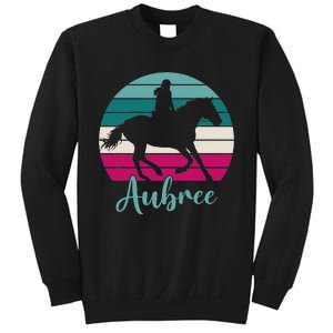 Aubree Name Gift Equestrian Aubree Horse Girl Sweatshirt