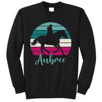 Aubree Name Gift Equestrian Aubree Horse Girl Sweatshirt