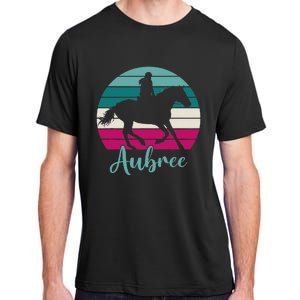 Aubree Name Gift Equestrian Aubree Horse Girl Adult ChromaSoft Performance T-Shirt