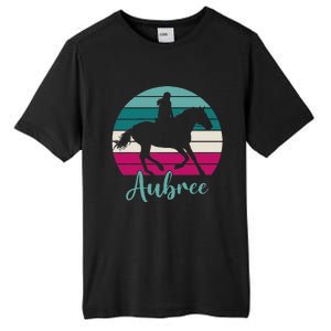 Aubree Name Gift Equestrian Aubree Horse Girl Tall Fusion ChromaSoft Performance T-Shirt