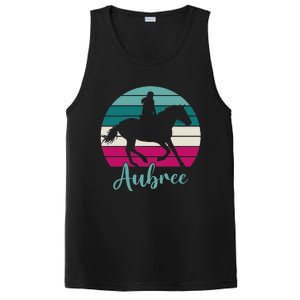 Aubree Name Gift Equestrian Aubree Horse Girl PosiCharge Competitor Tank