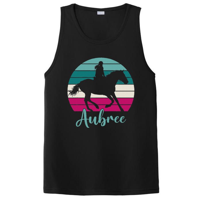 Aubree Name Gift Equestrian Aubree Horse Girl PosiCharge Competitor Tank