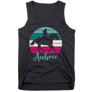 Aubree Name Gift Equestrian Aubree Horse Girl Tank Top