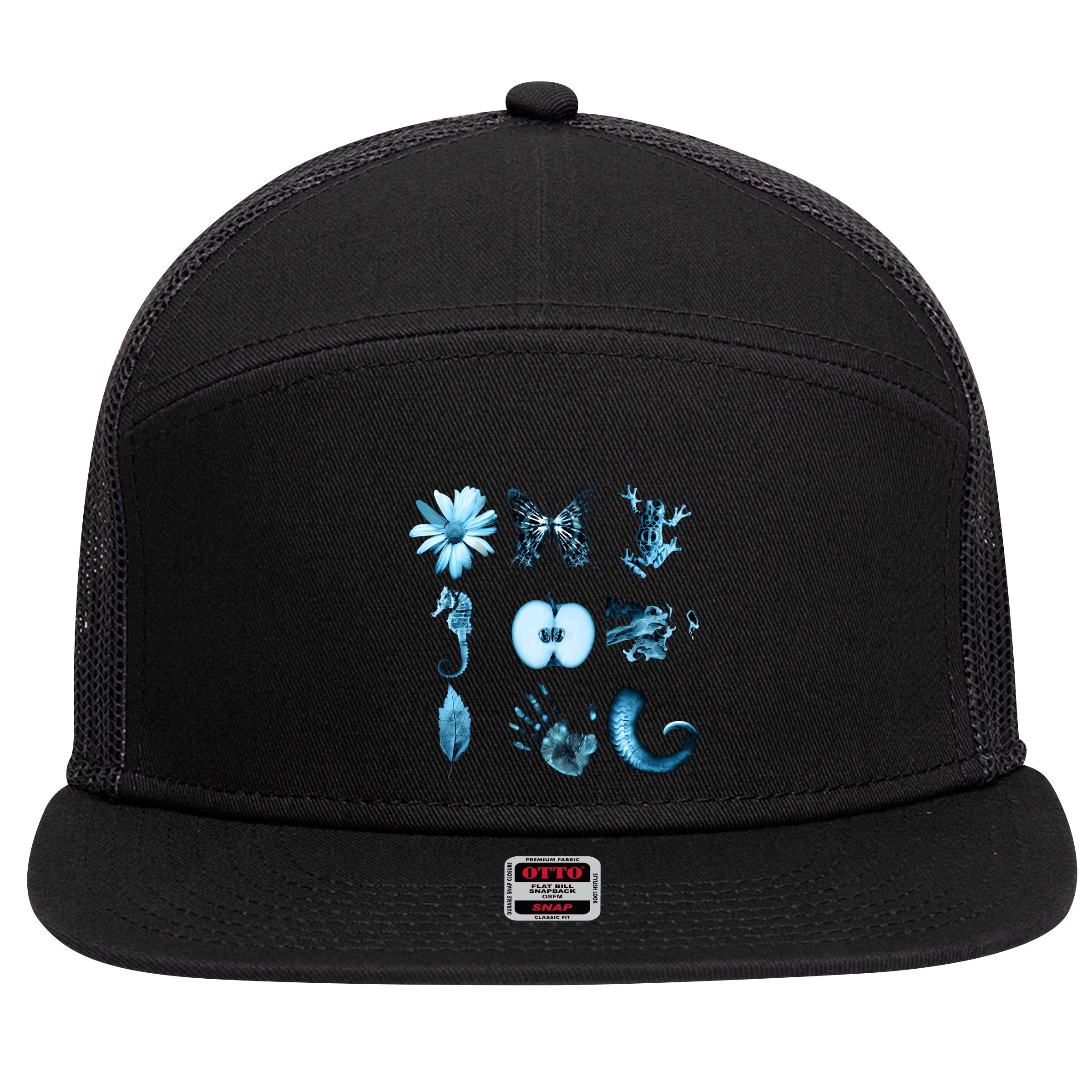 All Nine Glyphs Of Fringe 7 Panel Mesh Trucker Snapback Hat