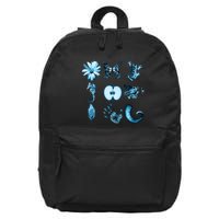 All Nine Glyphs Of Fringe 16 in Basic Backpack