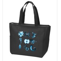 All Nine Glyphs Of Fringe Zip Tote Bag