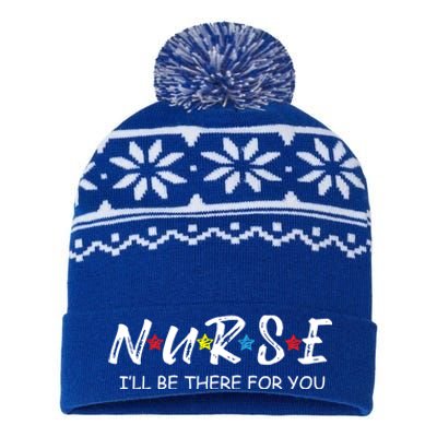 Adorable Nurse Gift I Will Be There For You Gift For Rn And Lpn Cute Gift USA-Made Snowflake Beanie