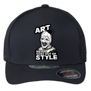 Art Never Goes Out Of Style Horror Clown Flexfit Unipanel Trucker Cap