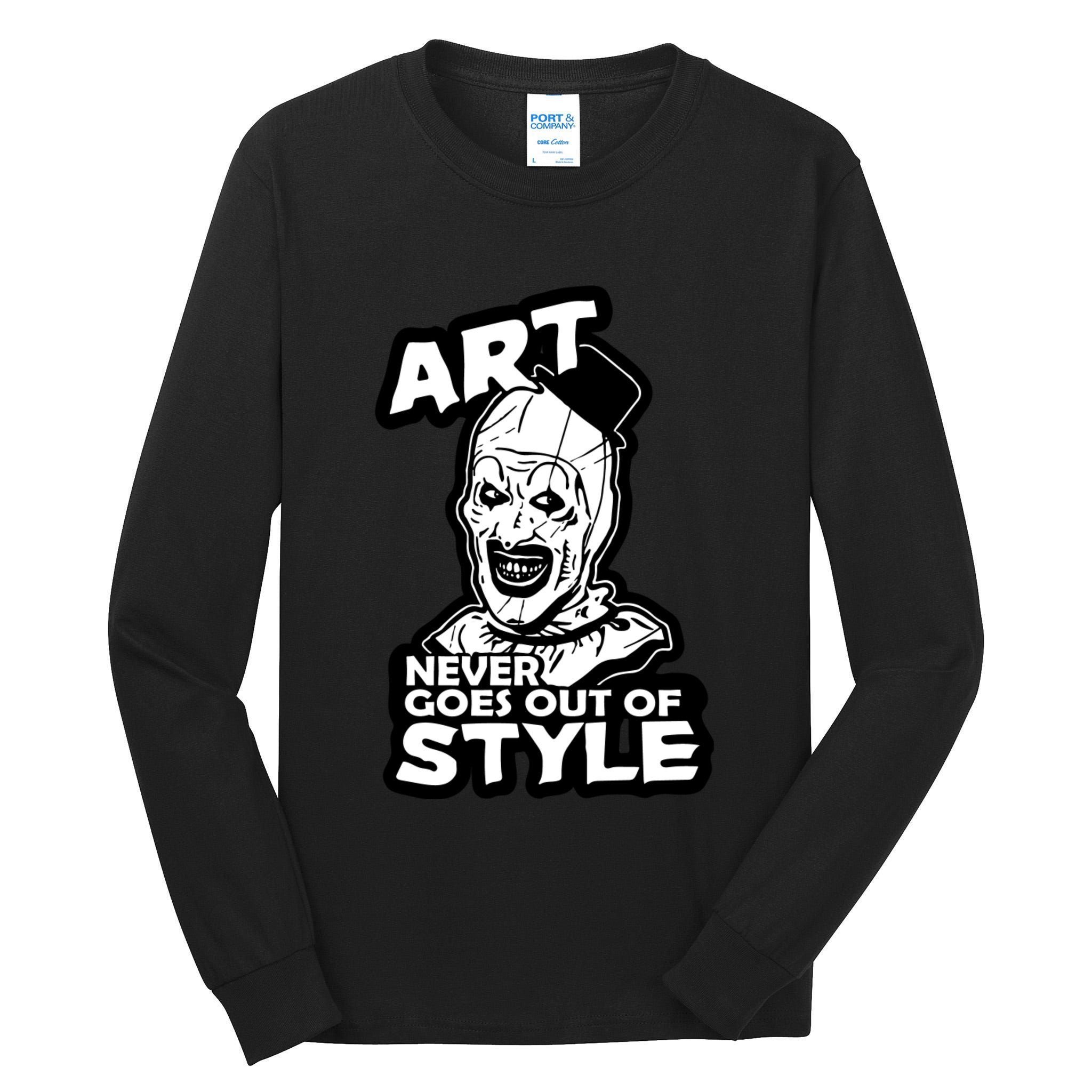 Art Never Goes Out Of Style Horror Clown Tall Long Sleeve T-Shirt