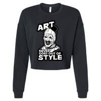 Art Never Goes Out Of Style Horror Clown Cropped Pullover Crew