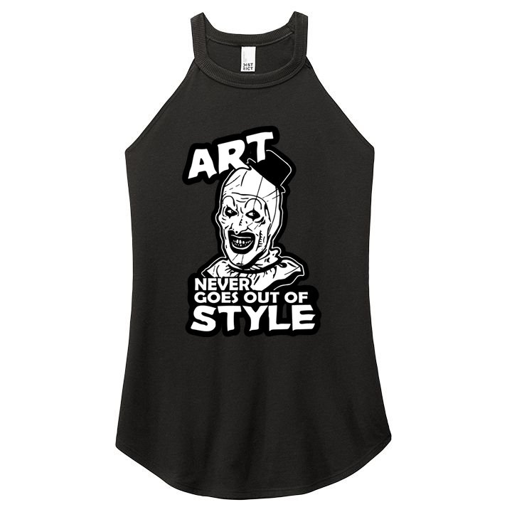 Art Never Goes Out Of Style Horror Clown Women's Perfect Tri Rocker Tank