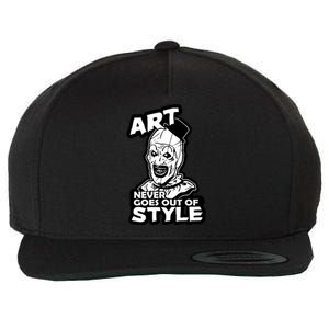 Art Never Goes Out Of Style Horror Clown Wool Snapback Cap