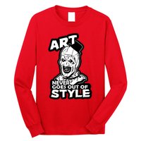 Art Never Goes Out Of Style Horror Clown Long Sleeve Shirt