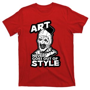 Art Never Goes Out Of Style Horror Clown T-Shirt