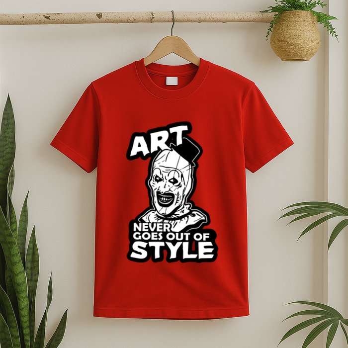 Art Never Goes Out Of Style Horror Clown T-Shirt