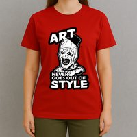 Art Never Goes Out Of Style Horror Clown T-Shirt