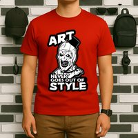 Art Never Goes Out Of Style Horror Clown T-Shirt