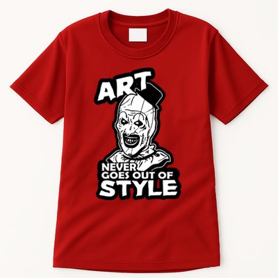 Art Never Goes Out Of Style Horror Clown Tall T-Shirt