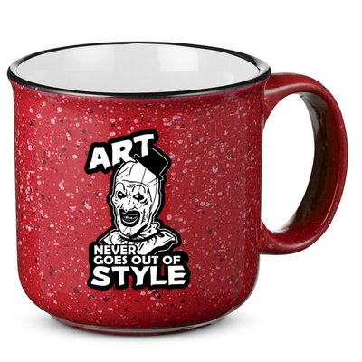 Art Never Goes Out Of Style Horror Clown 15oz Campfire Ceramic Mug