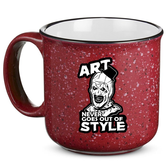 Art Never Goes Out Of Style Horror Clown 15oz Campfire Ceramic Mug