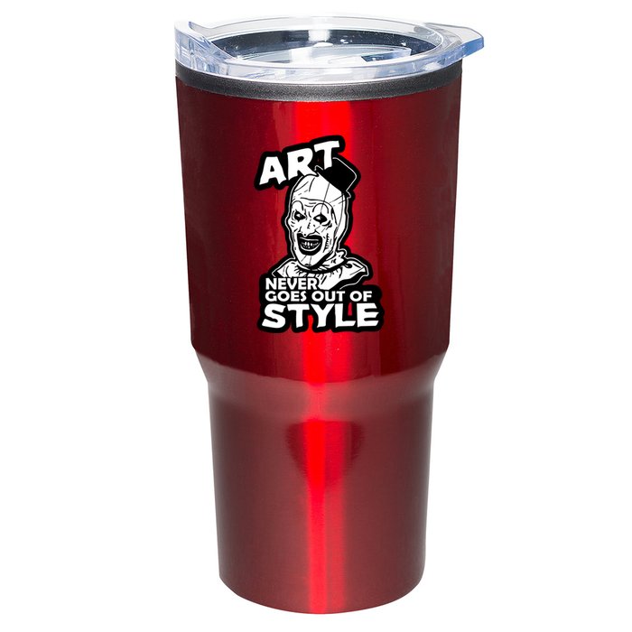 Art Never Goes Out Of Style Horror Clown Tumbler