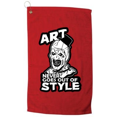 Art Never Goes Out Of Style Horror Clown Golf Towel