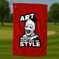 Art Never Goes Out Of Style Horror Clown Golf Towel