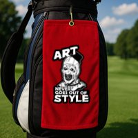 Art Never Goes Out Of Style Horror Clown Golf Towel