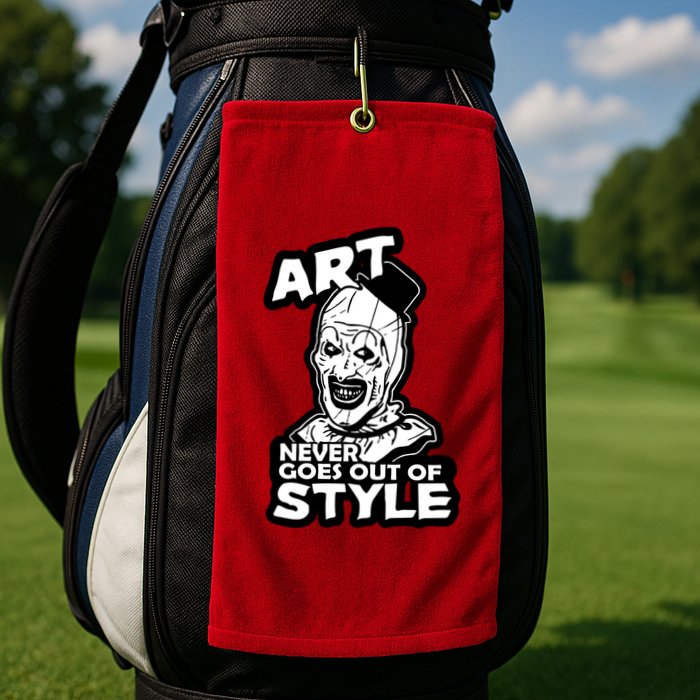 Art Never Goes Out Of Style Horror Clown Golf Towel