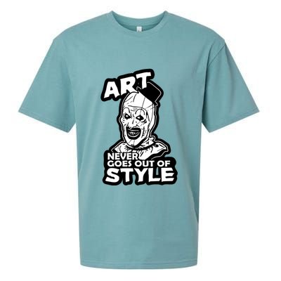 Art Never Goes Out Of Style Horror Clown Sueded Cloud Jersey T-Shirt