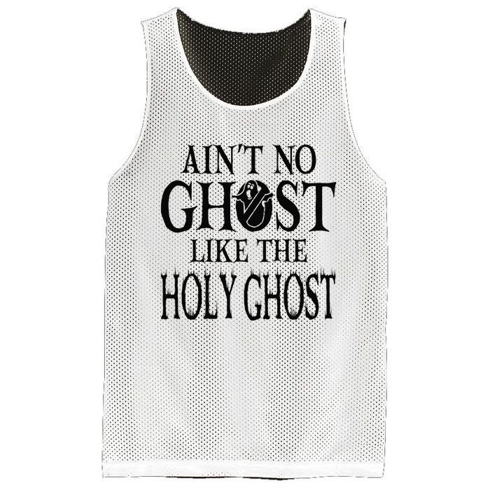 Ain't No Ghost Like The Holy Ghost - Christian Halloween Mesh Reversible Basketball Jersey Tank