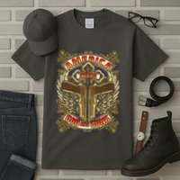 America Needs God And Guns Tall T-Shirt