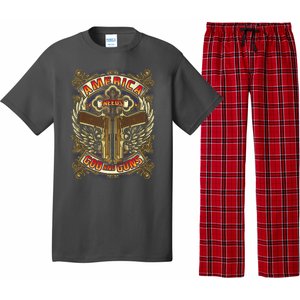 America Needs God And Guns Pajama Set