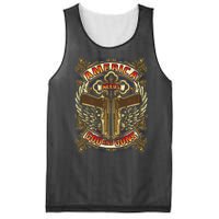 America Needs God And Guns Mesh Reversible Basketball Jersey Tank