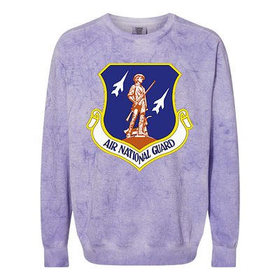 Air National Guard Military Veteran Patriotic Colorblast Crewneck Sweatshirt