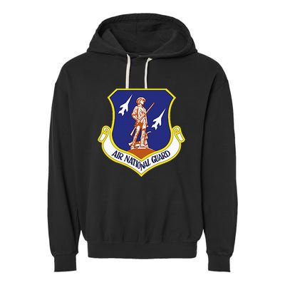 Air National Guard Military Veteran Patriotic Garment-Dyed Fleece Hoodie