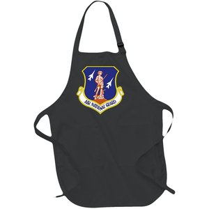 Air National Guard Military Veteran Patriotic Full-Length Apron With Pockets