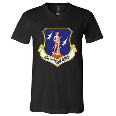 Air National Guard Military Veteran Patriotic V-Neck T-Shirt