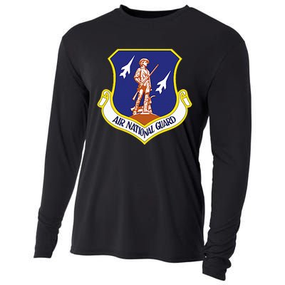 Air National Guard Military Veteran Patriotic Cooling Performance Long Sleeve Crew