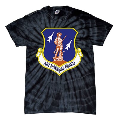 Air National Guard Military Veteran Patriotic Tie-Dye T-Shirt