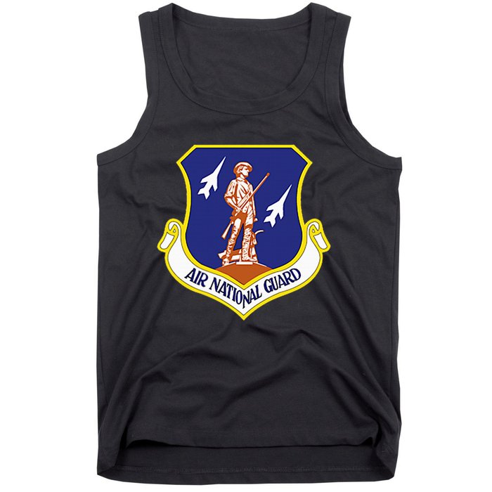 Air National Guard Military Veteran Patriotic Tank Top