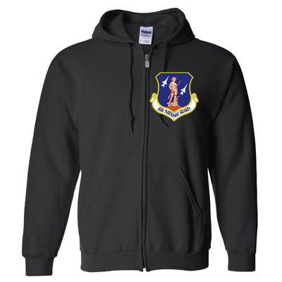 Air National Guard Military Veteran Patriotic Full Zip Hoodie