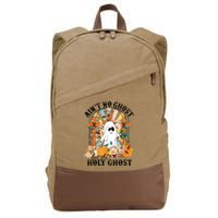 Aint No Ghost But The Holy Ghost Ghost Christian Halloween Cotton Canvas Backpack