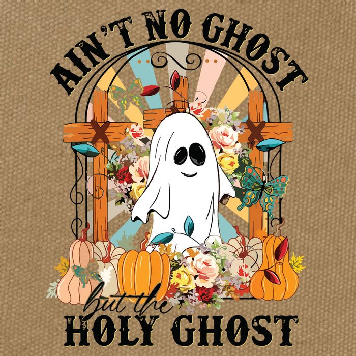 Aint No Ghost But The Holy Ghost Ghost Christian Halloween Cotton Canvas Backpack