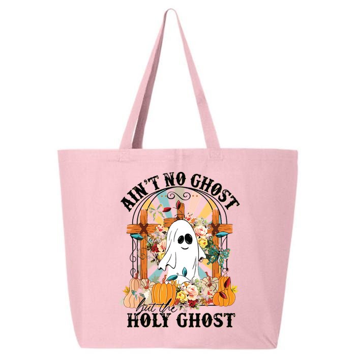 Aint No Ghost But The Holy Ghost Ghost Christian Halloween 25L Jumbo Tote